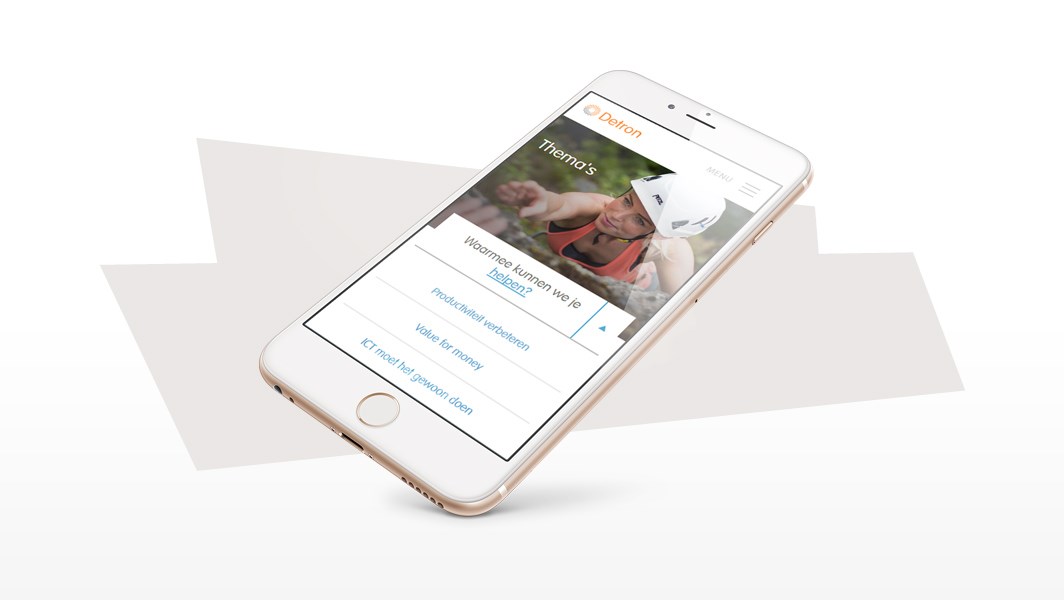 Uselab ontwikkelt succesvolle nieuwe website zakelijk ICT-dienstverlener Detron